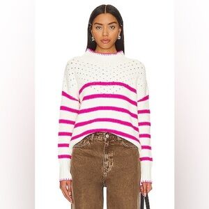116 Beckie Sweater in Pink‎ & White
SAYLOR